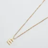 Admiral Row Gold Dainty Initial Necklace