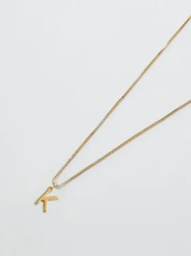 Admiral Row Gold Dainty Initial Necklace