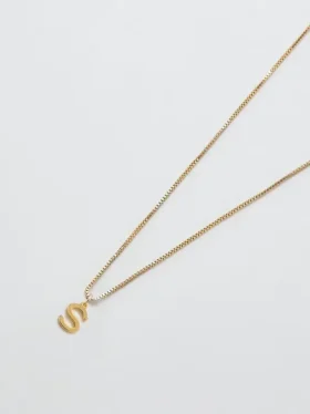 Admiral Row Gold Dainty Initial Necklace