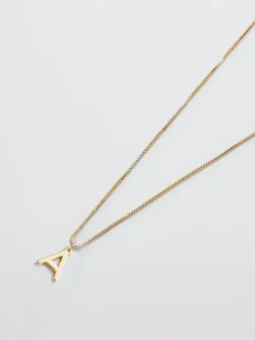Admiral Row Gold Dainty Initial Necklace