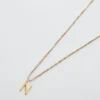 Admiral Row Gold Dainty Initial Necklace