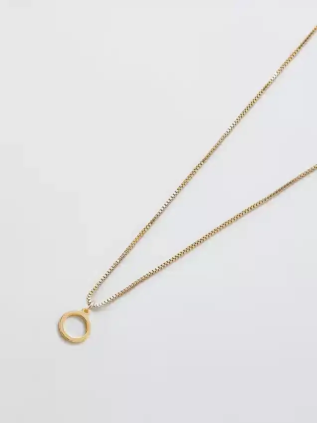 Admiral Row Gold Dainty Initial Necklace