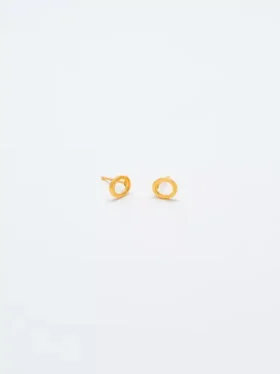 Admiral Row Gold Initial Earrings