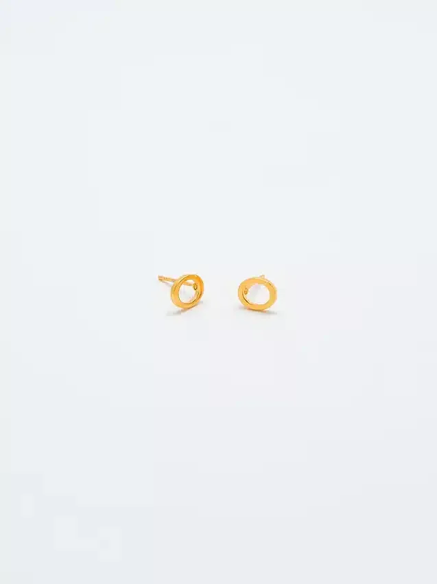 Admiral Row Gold Initial Earrings