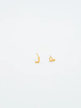 Admiral Row Gold Initial Earrings