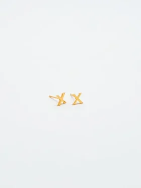 Admiral Row Gold Initial Earrings