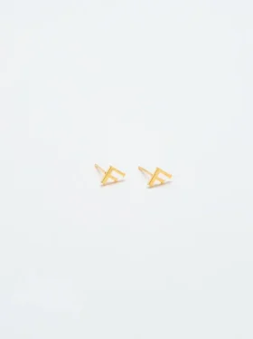 Admiral Row Gold Initial Earrings
