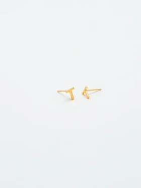 Admiral Row Gold Initial Earrings
