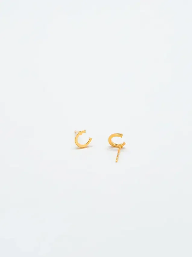 Admiral Row Gold Initial Earrings