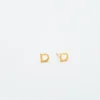Admiral Row Gold Initial Earrings