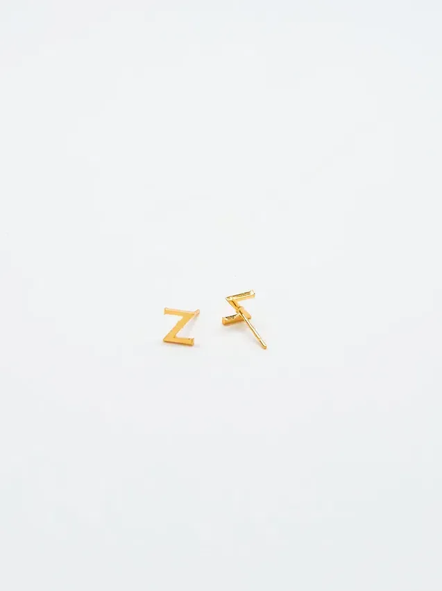 Admiral Row Gold Initial Earrings