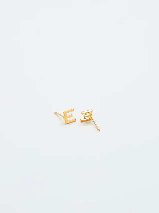 Admiral Row Gold Initial Earrings