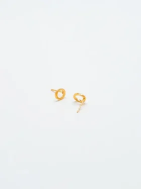 Admiral Row Gold Initial Earrings