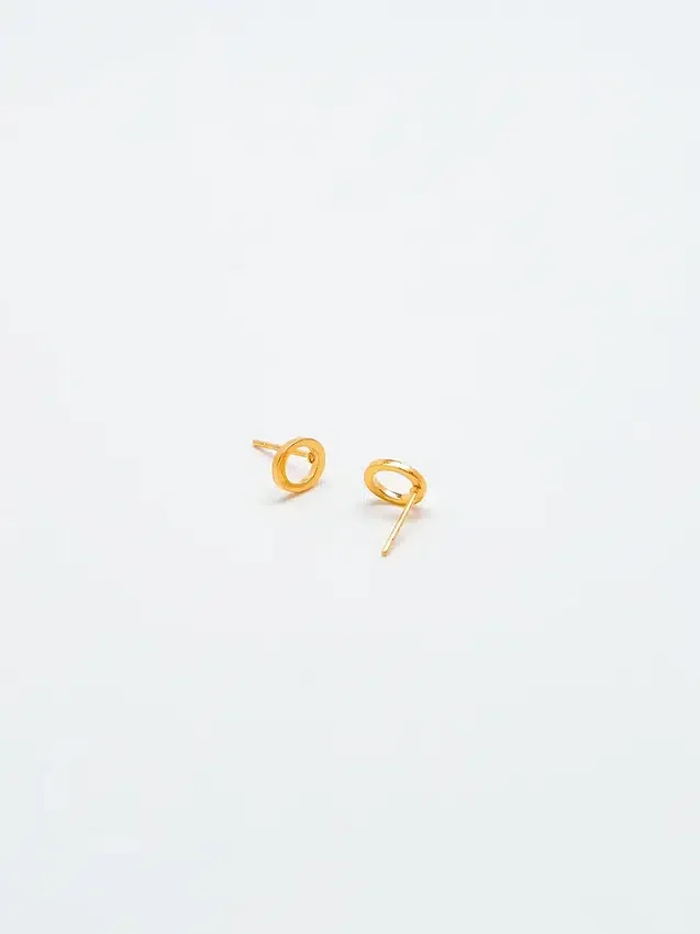 Admiral Row Gold Initial Earrings