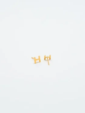 Admiral Row Gold Initial Earrings