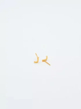 Admiral Row Gold Initial Earrings