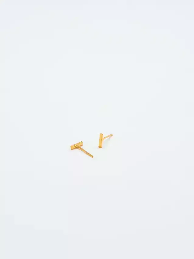Admiral Row Gold Initial Earrings