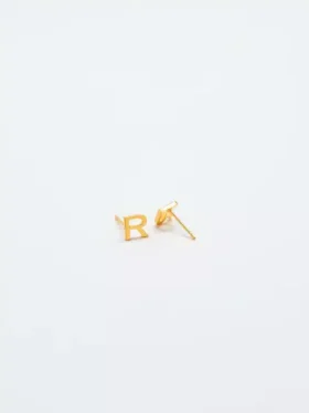 Admiral Row Gold Initial Earrings