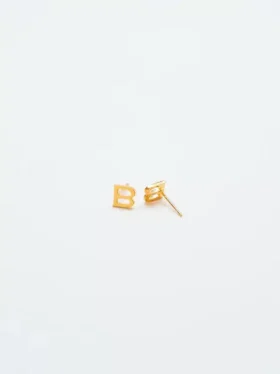 Admiral Row Gold Initial Earrings