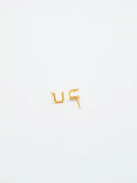 Admiral Row Gold Initial Earrings