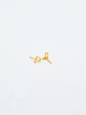 Admiral Row Gold Initial Earrings