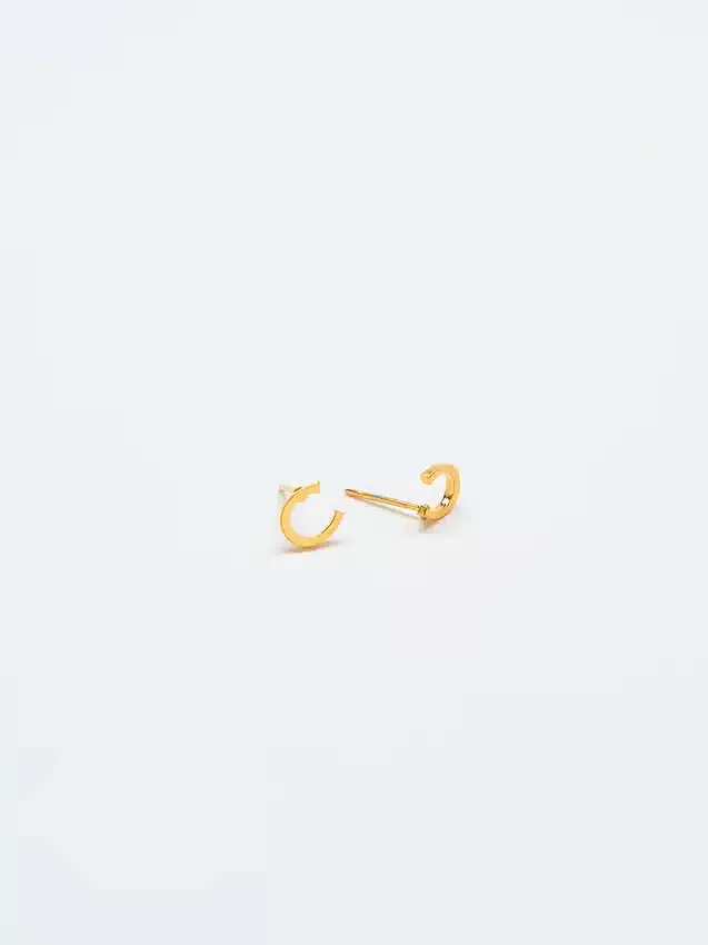 Admiral Row Gold Initial Earrings