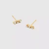 Admiral Row Gold Pearl Bar Earrings