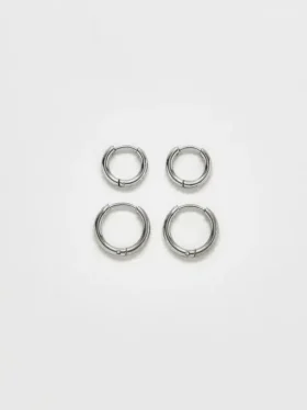 Admiral Row Mini Hoop Earrings Double Pack