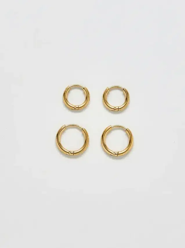 Admiral Row Mini Hoop Earrings Double Pack