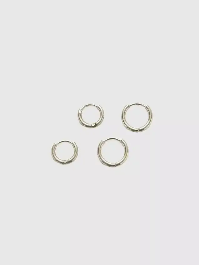Admiral Row Mini Hoop Earrings Double Pack