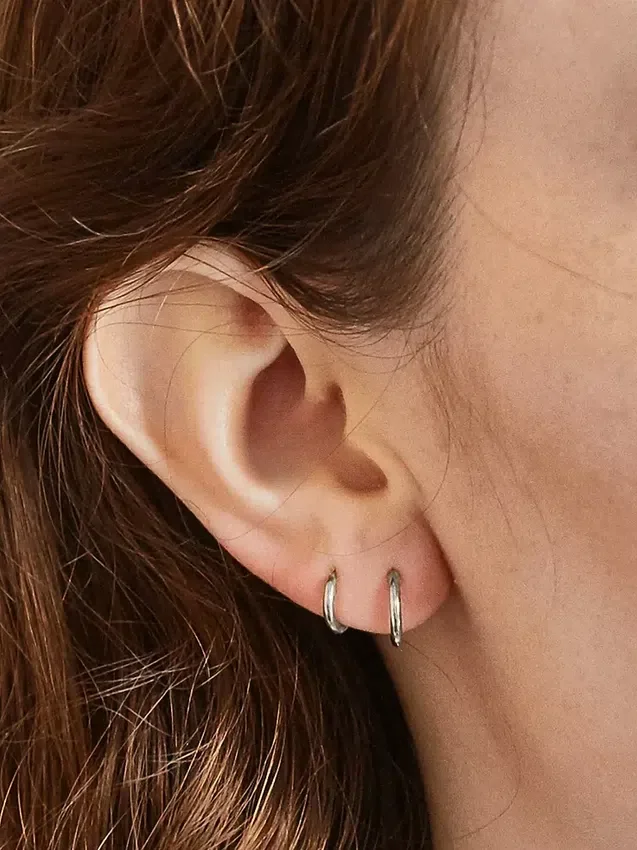 Admiral Row Mini Hoop Earrings Double Pack
