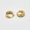 Admiral Row Moon and Star Gold Hoop Earrings