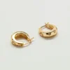 Admiral Row Moon and Star Gold Hoop Earrings