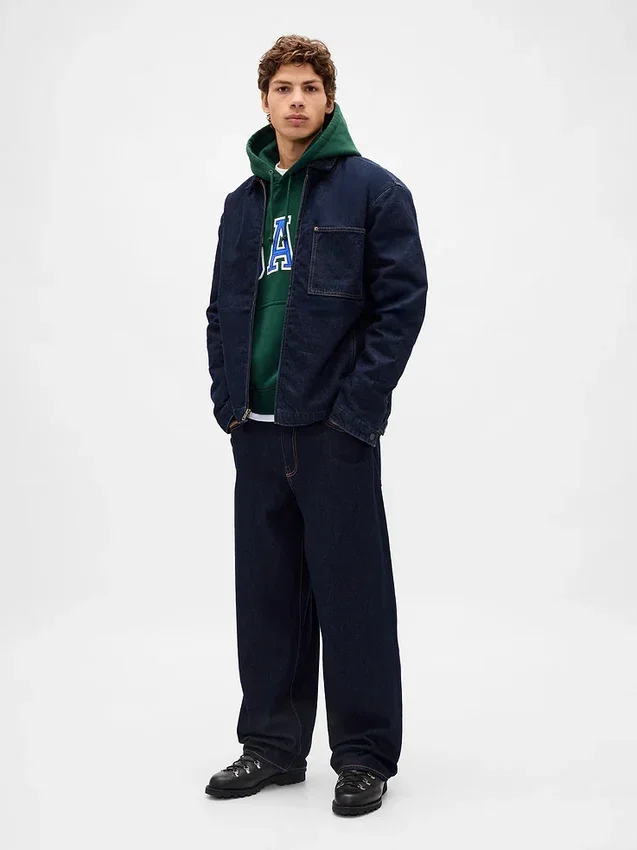 Adult Extra Heavyweight French Terry Oversized Logo Hoodie