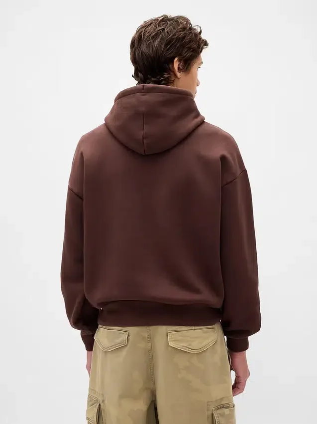 Adult Extra Heavyweight French Terry Oversized Logo Hoodie