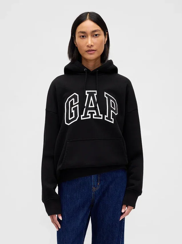 Adult Extra Heavyweight French Terry Oversized Logo Hoodie