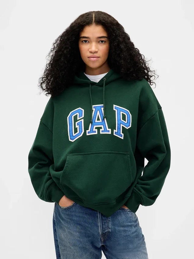 Adult Extra Heavyweight French Terry Oversized Logo Hoodie
