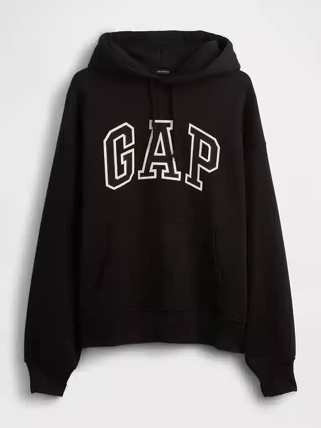 Adult Extra Heavyweight French Terry Oversized Logo Hoodie