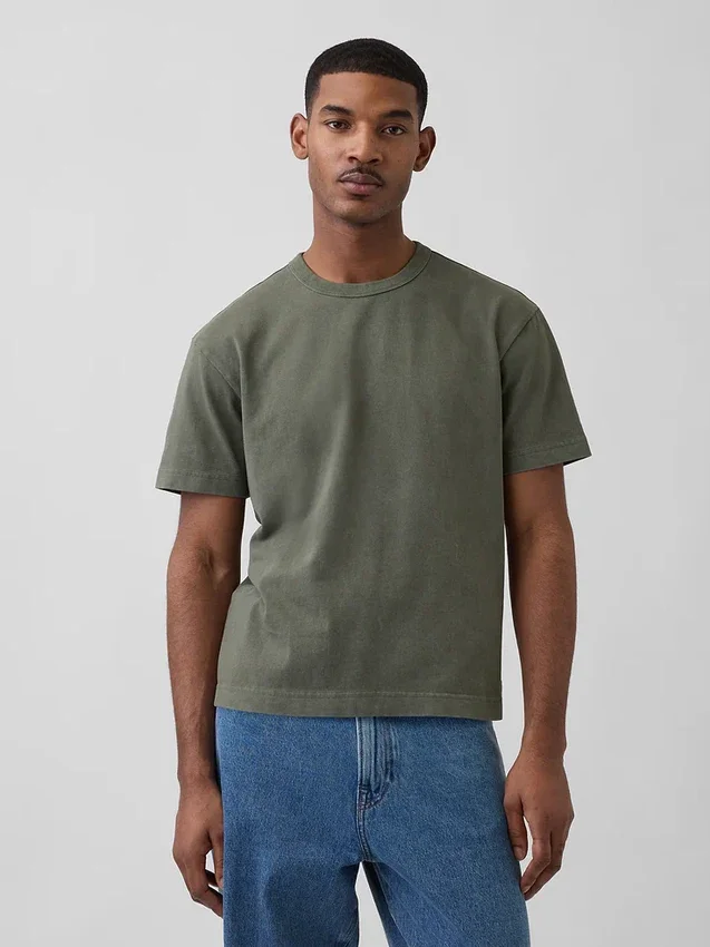 Adult Heavyweight Crop T-Shirt