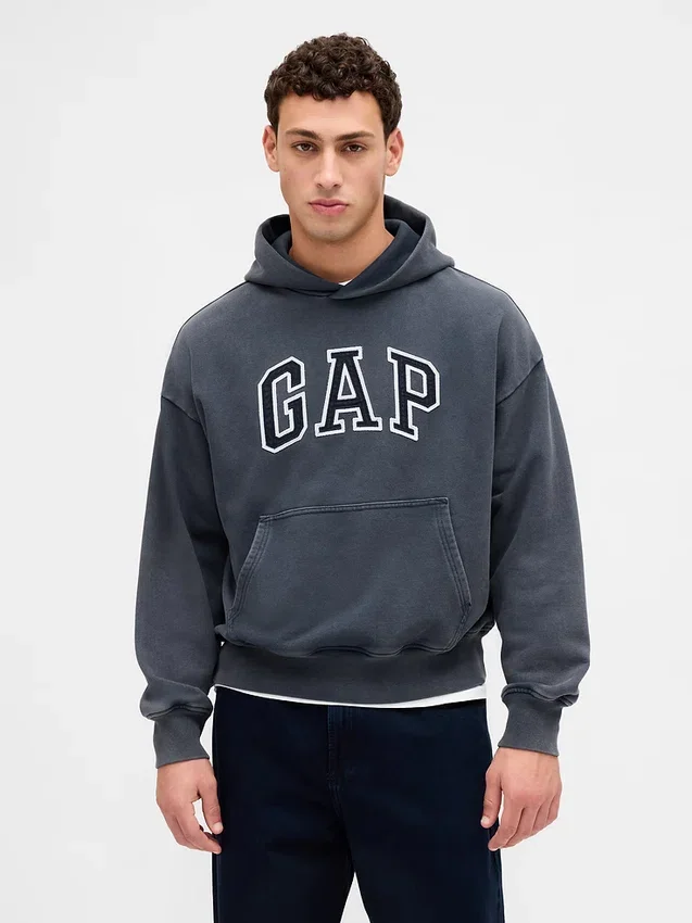 Adult Heavyweight Oversized Logo Hoodie