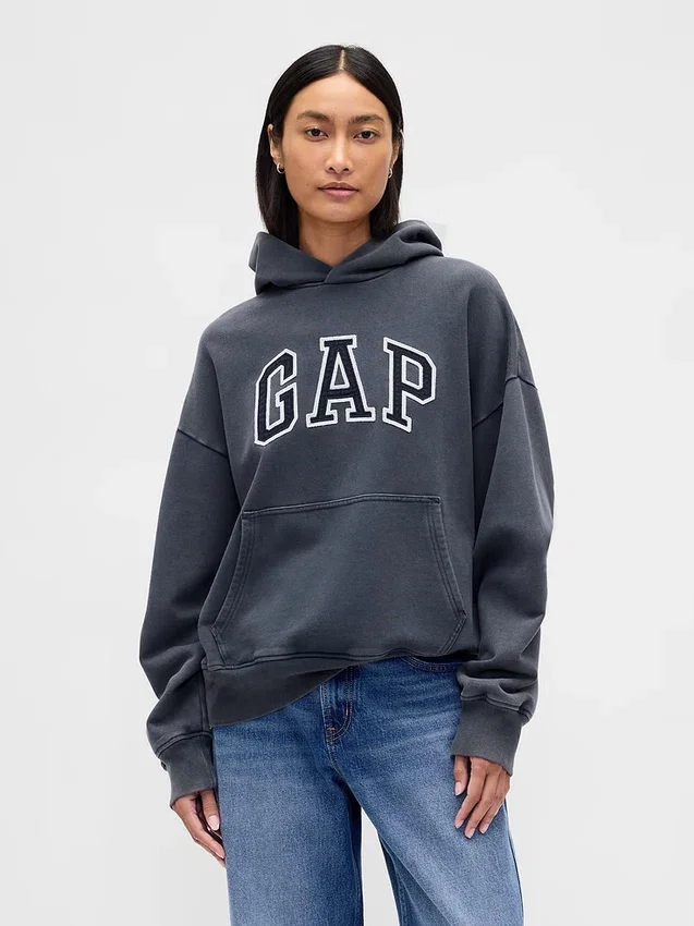 Adult Heavyweight Oversized Logo Hoodie