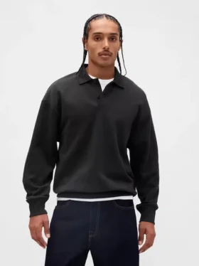 Adult Heavyweight Oversized Polo Sweatshirt