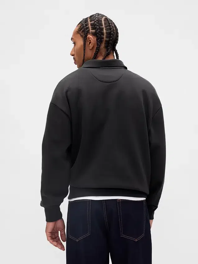 Adult Heavyweight Oversized Polo Sweatshirt
