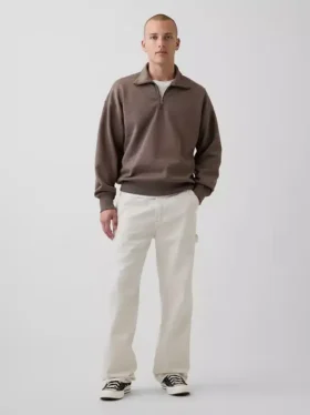 Adult Heavyweight Oversized Quarter-Zip Pullover