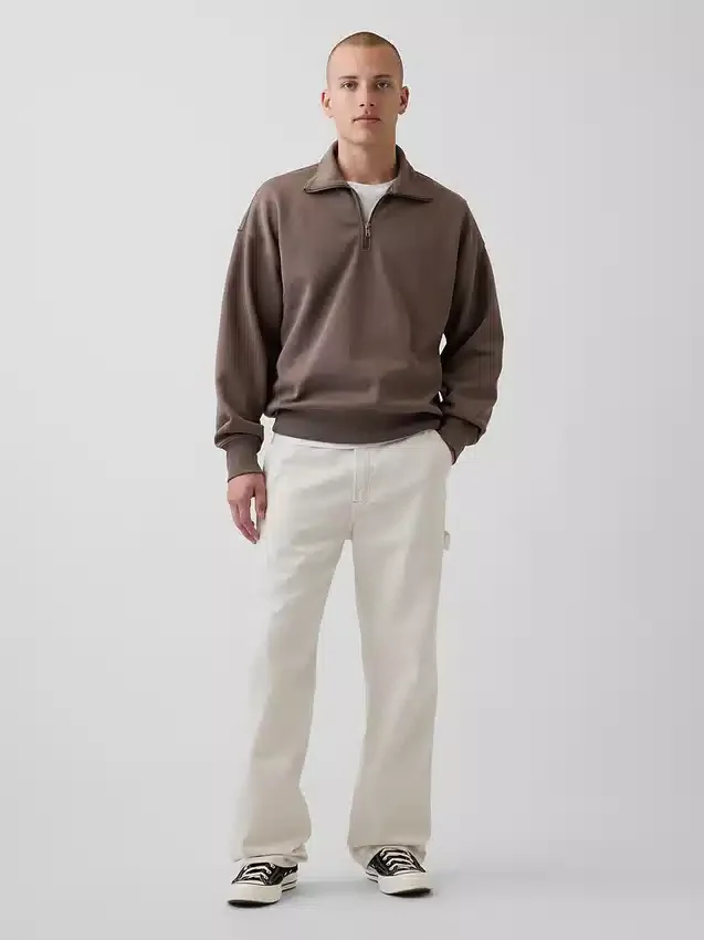 Adult Heavyweight Oversized Quarter-Zip Pullover