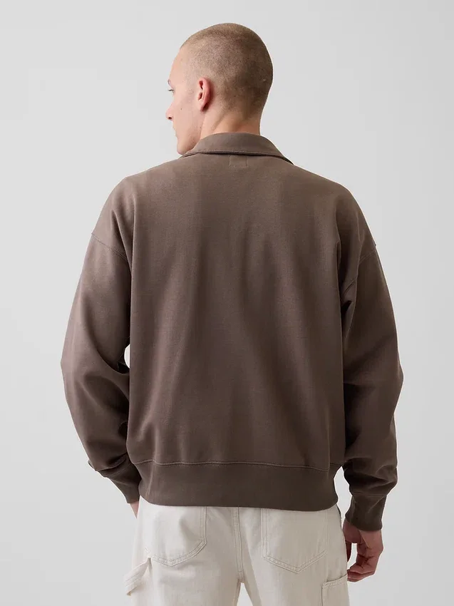 Adult Heavyweight Oversized Quarter-Zip Pullover