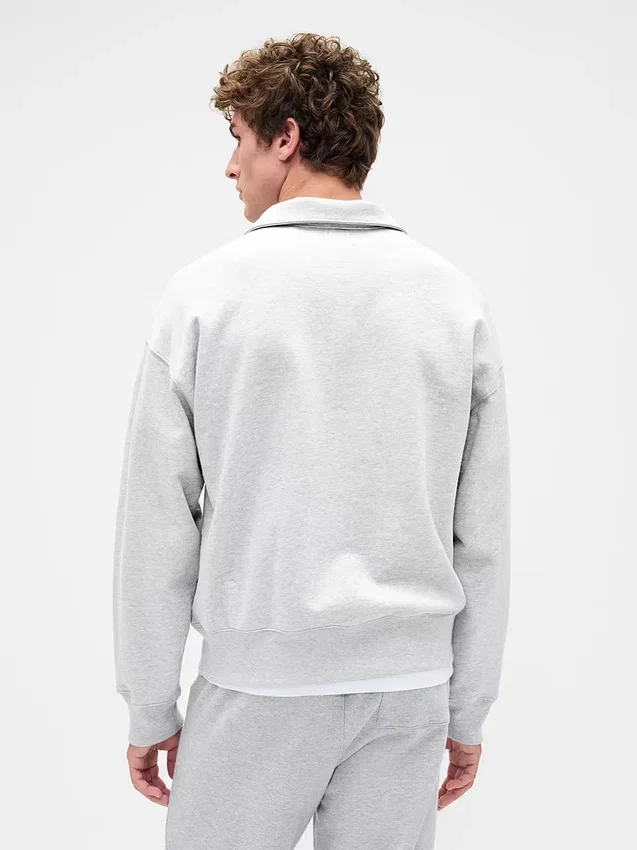 Adult Heavyweight Oversized Quarter-Zip Pullover