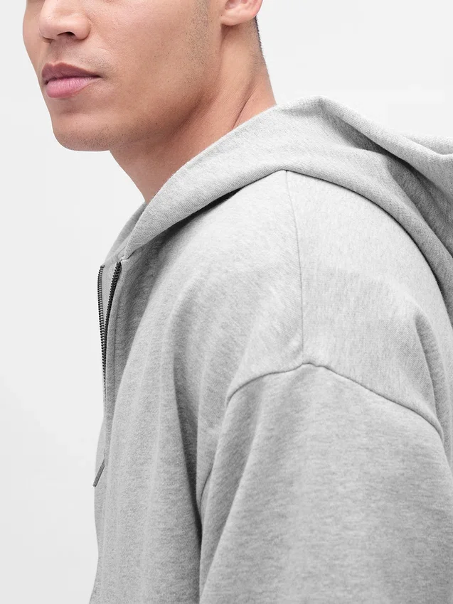 Adult Heavyweight Oversized Zip Hoodie