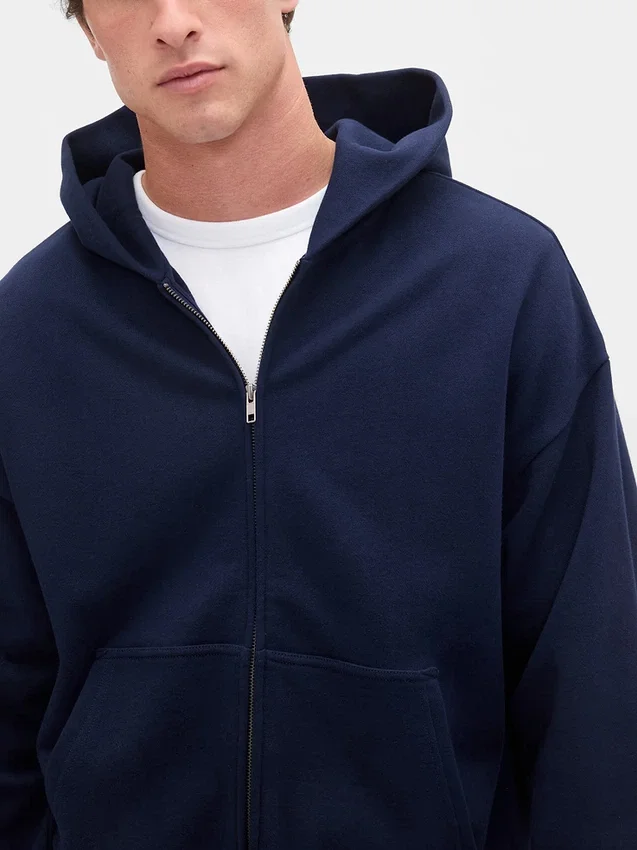 Adult Heavyweight Oversized Zip Hoodie