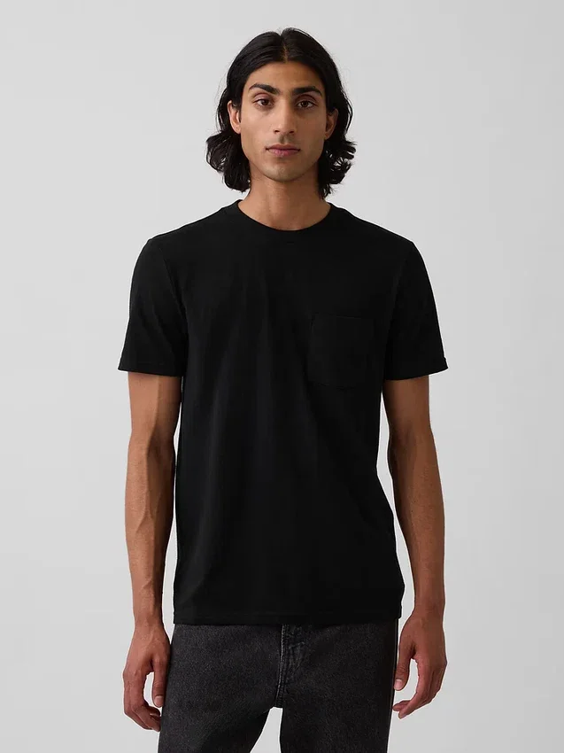 Adult Organic Cotton Pocket T-Shirt